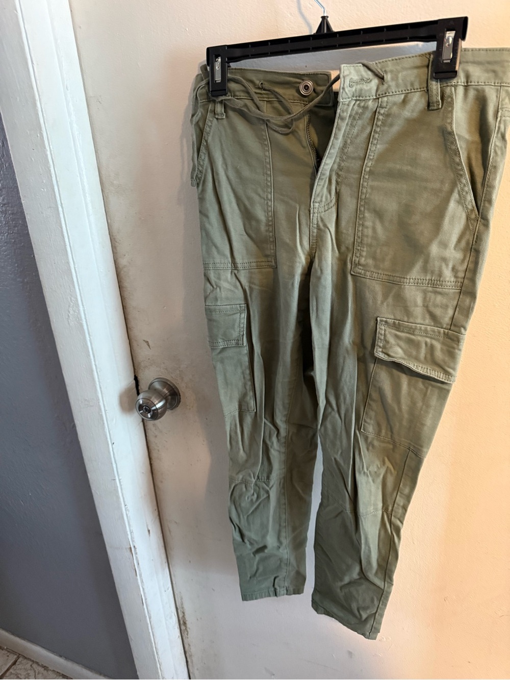 Cargo Olive Skinny Utility Pants